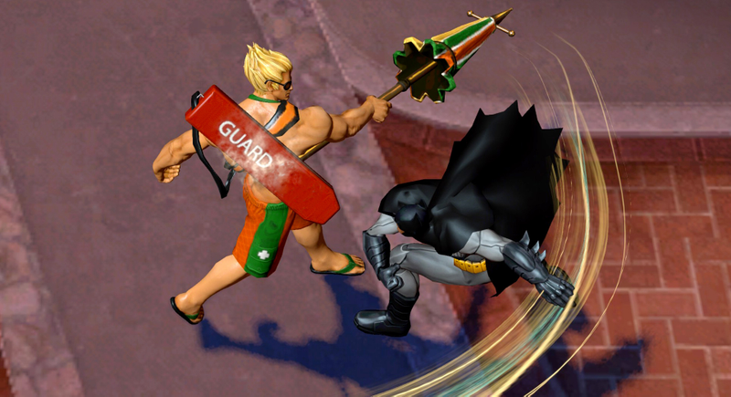 Illustration for article titled Play Infinite Crisis As Lifeguard Aquaman And Party Catwoman